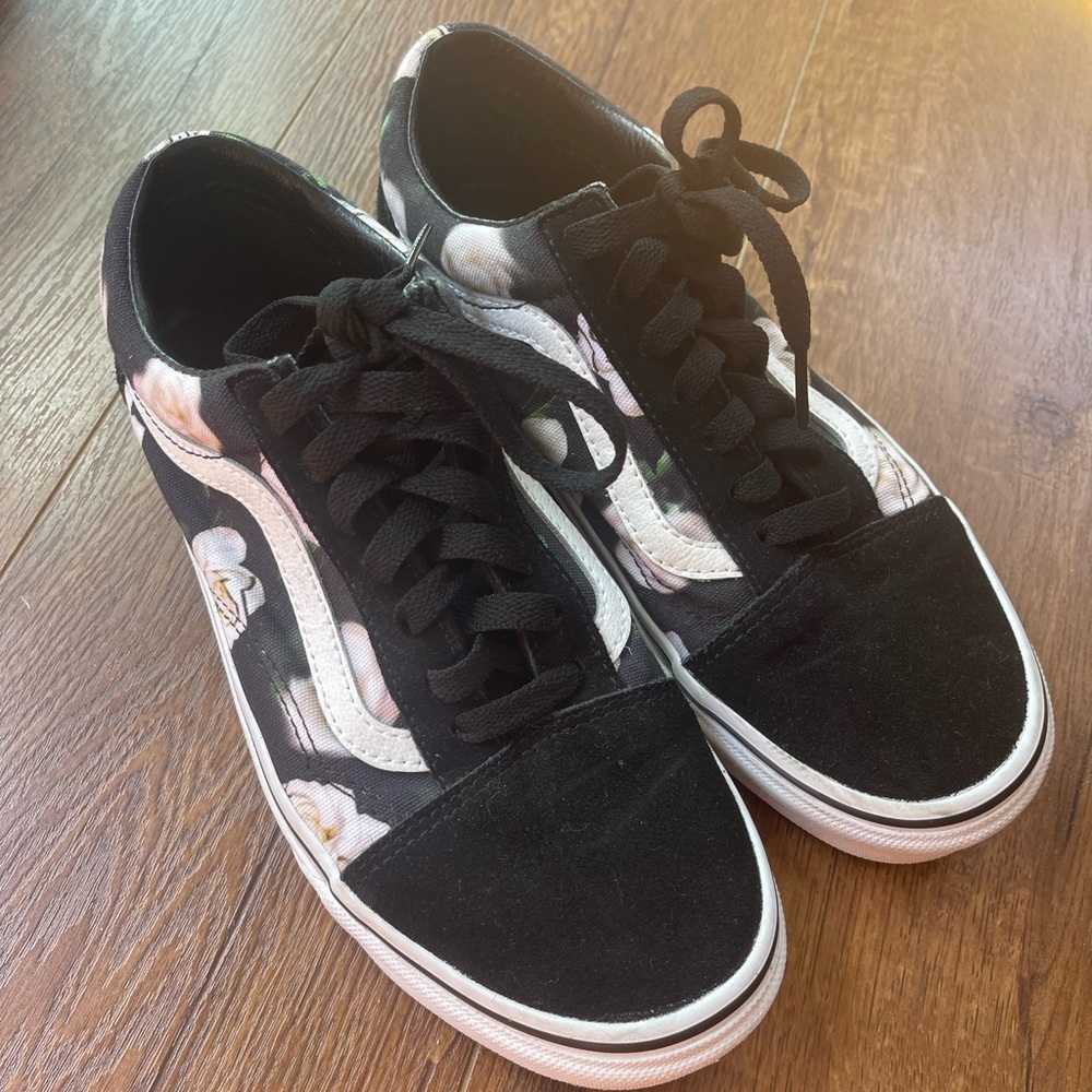 Floral vans size 7